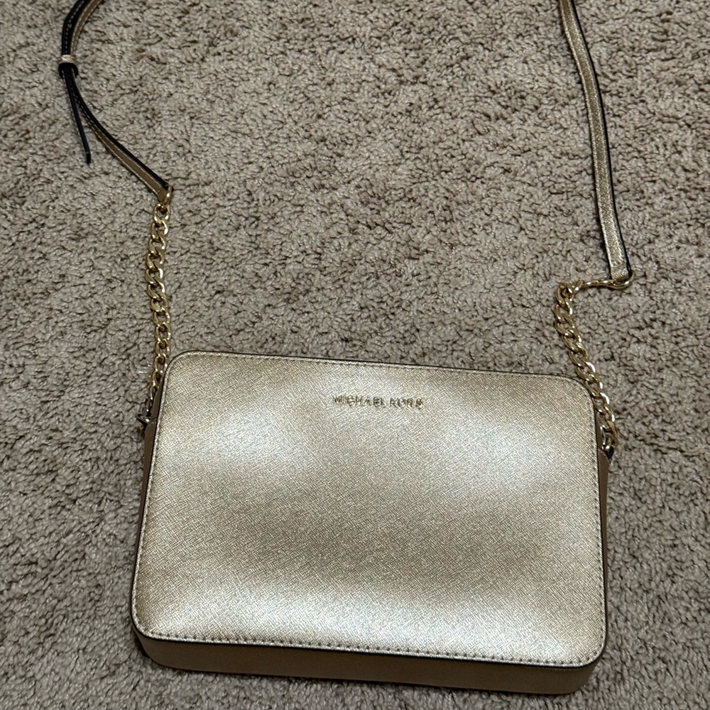 Michael Kors Gold Crossbody Bag
